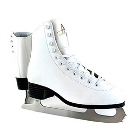 American Athletic Shoe Women's Tricot Lined Ice Skates, White, 10 (52210)
