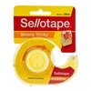 Sellotape Strong Sticky Transparent Tape with Dispenser, Crystal Clear, 18mm