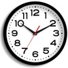 Roymnie Wall Clock Silent Non-Ticking Modern Clock Battery Operated 8