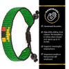 Zambia Flag Bracelet: Handmade Bracelet,Adjustable Beaded Boho-Style Rope Bangle with