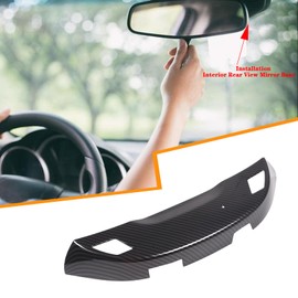 for Chevy Corvette C7 Accessories,Inner Rearview Mirror Base Cover Trim Compatible with 2014-2019 Chevy Corvette C7,Inner Rearview Mirror Base Frame Mount,Quality ABS Rear View Mirror Cover