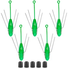 5pcs Sputnik Sinkers Saltwater Surf Fishing Weights Long Tail Casting Sinkers Lead Fishing Sinkers Weights for Ocean & Beach Casting (4oz)