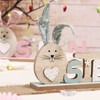 com-four® 2x decorative displays for Easter - lettering with Easter