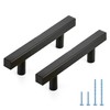 JOY DECOR 30 Pack 3 Inch Matte Black Square Cabinet