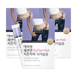 Everfit Quick Bowel Movement 100% Psyllium Husk Dietary Fiber 30 Packets (3 Boxes) / Gut Health / 5000mg Powder Bowel Movement / 에버핏 쾌변엔 100% 차전자피 식이섬유 30포 3박스  장건강  5000mg 분말 배변활동