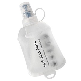 WILDREEDS - Botella de agua suave plegable de 150 ml, TPU para paquete de hidratación, chaleco de correr, botella de agua plegable para senderismo, ciclismo, escalada, 1 pieza, color blanco