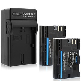 Blumax 2 x LP-E6 1400 mAh + Charger LP-E6 Suitable for EOS 5D Mark II 2 EOS 5D Mark III 3 EOS 6D EOS 7D EOS 60D EOS 60Da EOS 70D