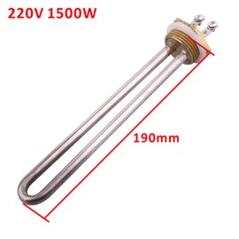 DERNORD 1500W Heating Element 220V Electrical Brewing Water Heater 1Inch BSP Thread Copper Flange