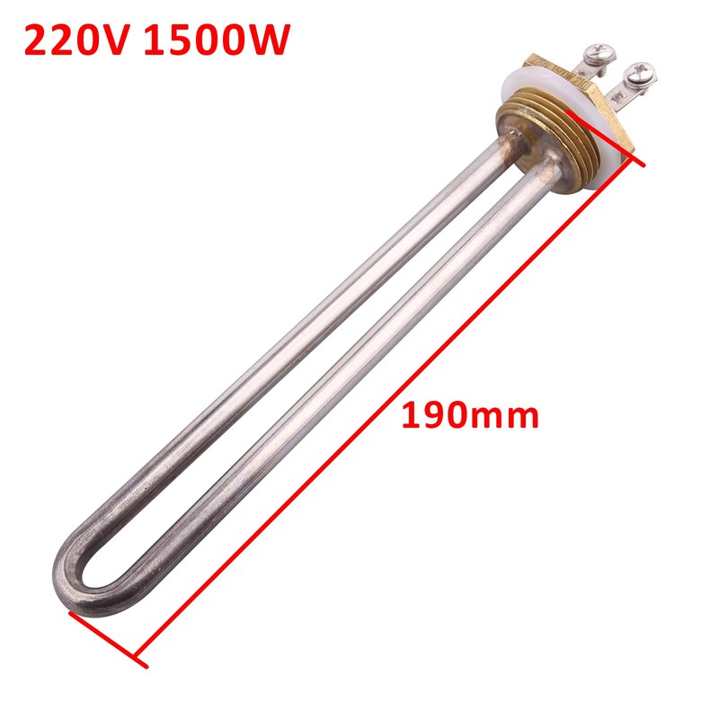 DERNORD 1500W Heating Element 220V Electrical Brewing Water Heater 1Inch