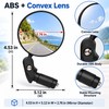 360° Adjustable Bicycle Bar End Mirror, Convex Wide-Angle Rear View