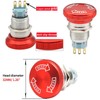 19mm 3/4" Latching Emergency Stop Push Button Switch SPDT Mushroom