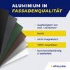 ATALLIKA Aluminium Plate Coated [Anthracite Grey, 300 x 100 mm]