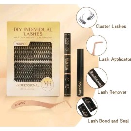 MAYHUG Lash Extensions Kit Individual Lashes Cluster Lashes Wispy 280pcs.    245