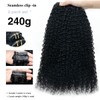 Pobokix Curly Clip in Hair Extensions Real Human Hair 2