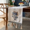 Embroidery Luxury Table Runner, Long Elegant Jacquard Table Runner Dresser