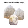3 Pcs Mesh Laundry Bags with Drawstring,Washing Bags for Washing