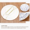 sourcing map 10Pcs Plate Hanger, 4 inch Universal Brass Invisible