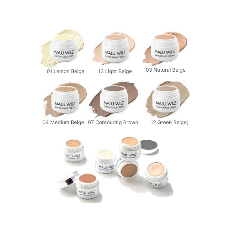MALU WILZ Camouflage Cream Concealer 20g, Shade:13 Light Beige