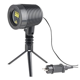 Lunartec Laser Projector: Laser Projector, Moving Star Rain Light Effect, Red & Green, IP44 (Laser Projector Programmable, Laser Light, Christmas Lights Outdoor)