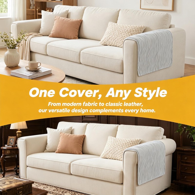 Sofa Armrest Covers, 2PCS Elastic Non Slip High Elasticity Sofa