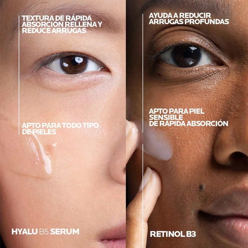 Kit Hidratante Serum Hyalu B5 Con Retinol B3 La Roche