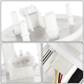 Auto Dynasty E2531M / E2452M Electric Fuel Pump Assembly Module Compatible with Ford F-150 5.4L Flex Fuel 2006-2008, 12V, White