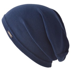 CHARM Single Outlast Rib Watch (One Size Fits All / 5 Colors Available), Stylish, Temperature Control, Thin, Large Size Hat, navy, Free size