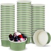 Maxdot 4 oz Dessert Cups, 60 Sage Green Disposable Ice