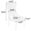 Buenanir Wingback Chair Cover Jacquard Wingback Dining Chair Covers Stretch
