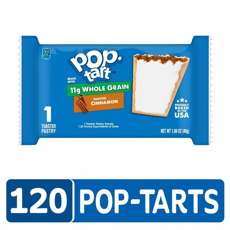 Pop-Tarts Toaster Pastries, Made with Whole Grain, School Lunch, Frosted