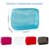 TotePrint Clear PVC Toiletry Bags in 1 Bright Colours Large