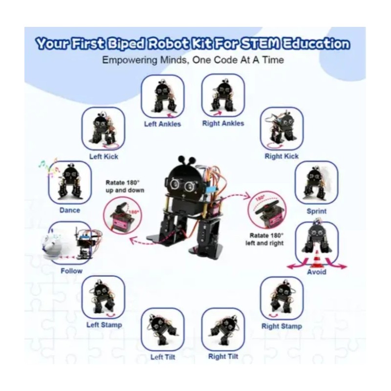 ACEBOTT Dancing Robot DIY Kit by ACEBOTT - Learn Programming