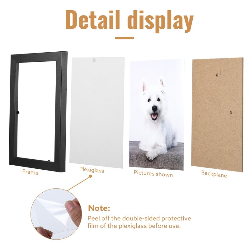 4 Pack Picture Frame, A5 Photo Frames Tabletop and Wall