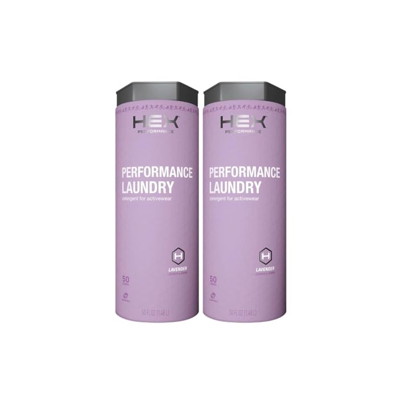 HEX Performance Laundry Detergent, Lavender, 100 Loads (Pack of 2)