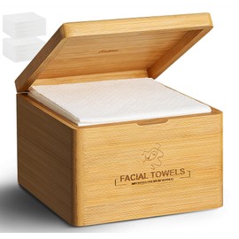 Clean Facial Towels,1 Box with 120 Ct Disposable Face Towels - Premium Facial Cleansing Cloths & Towelettes, Perfect for Skincare Routine - Biodegradable, Travel-friendly, and Eco-friendly