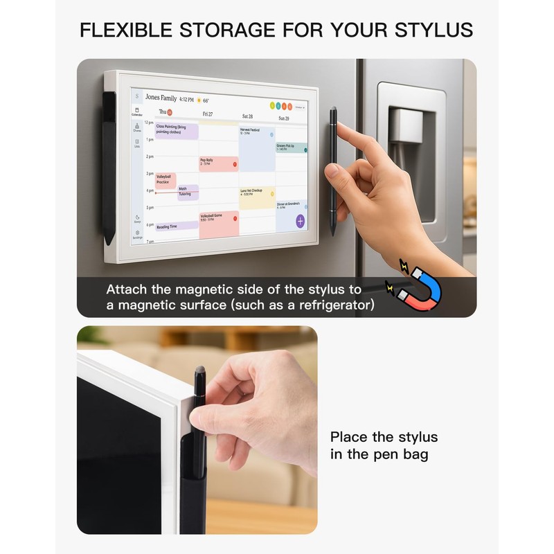 Stylus Pen for Skylight Calendar 15 Inch - 3-in-1 Tri-Tip