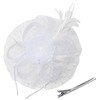 GHGMAO Fascinators Hat for Women Derby Tea Party Hat White