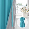 XWZO 100% Blackout Curtains 84 Inches Long with Tiebacks- Privacy