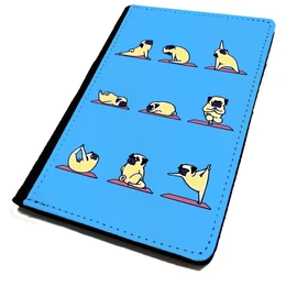 Lopo |WTF| Passport Cover/Holder. Pug Yoga | Travel Protection.
