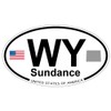 US Decal, Inc. Sundance, Wyoming Oval Sticker
