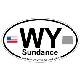 US Decal, Inc. Sundance, Wyoming Oval Sticker