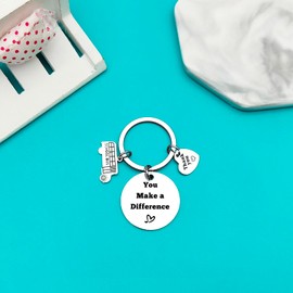 Ximalun Bus Driver Keyring School Bus Driver Appreciation Gifts End of the School Year Gift Back to School Gift Thank You Gift for Bus Driver Christmas Birthday Leaving Retirement Gift