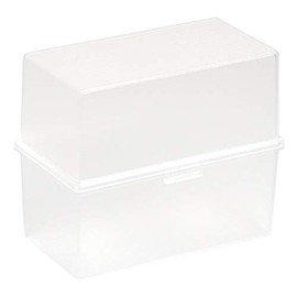 Exacompta - Ref. 51631D - 1 Portable box with 200 crystal A7 index cards