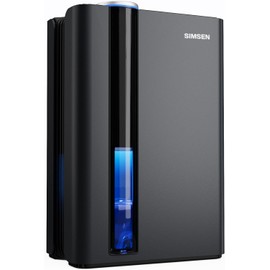 SIMSEN 95oz Dehumidifiers for Home, 800 sq ft Quiet Small Dehumidifier with Drain Hose, Dehumidifiers for Bedroom Bathroom Basements Closet RV (Black)