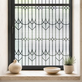 Window Privacy Film, 3D Stained Glass Window Film, 23.6x35.4in