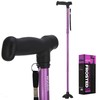 Extended Handle Walking Cane for Men & Women, Solid Base