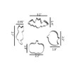 Keewah Small Halloween Cookie Cutter Set, from 2.2” to 3.1”