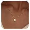 Ajo! Necklace with letters on plate 18 carat gold-plated -