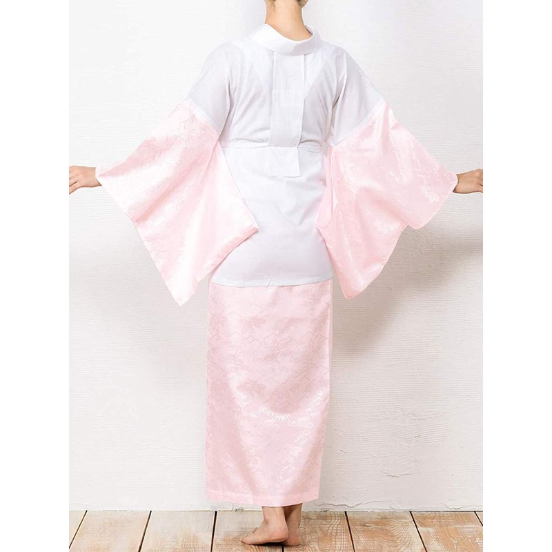 Kyoetsu Two-Part Washable Han Juban with Half Collar, Without Crest