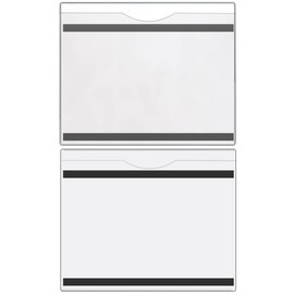 StoreSMART - File Jacket with Magnetic Back - 15-Pack - Clear Plastic - Heavy Duty - FJ85STCM-15